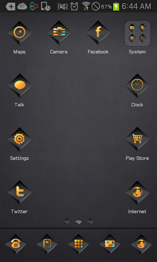 BlackSwitch go launcher theme