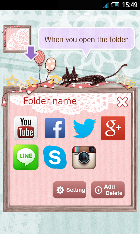 Happy folder *girls* Screen 3