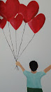 Heart Balloon Mural