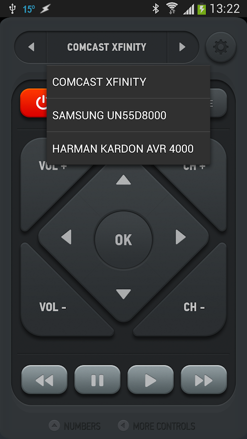 Smart IR Remote - Samsung/HTC - screenshot