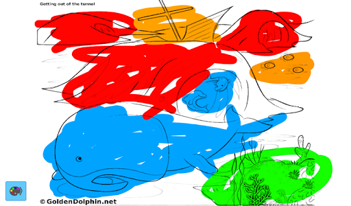 Golden Dolphin Coloring App