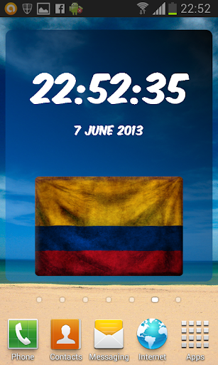 Colombia Digital Clock