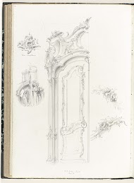 Deur(?), fontein en drie details