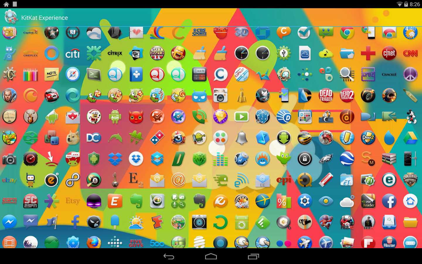 KitKat 4.4 Launcher Theme - screenshot