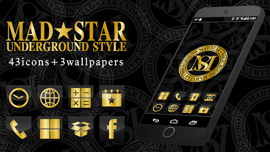 How to get MADSTAR-Cool GOLD Icon+WP patch 2.0.0 apk for pc