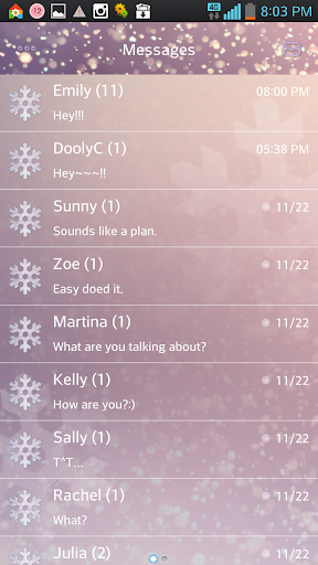 WINTER IS COMING GO SMS THEME