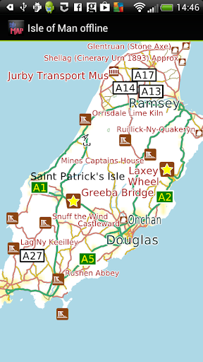 Isle of Man offline map