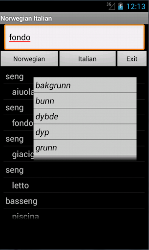 Norwegian Italian Dictionary