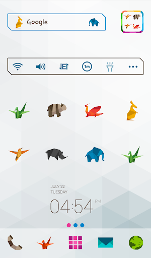 origami dodol theme