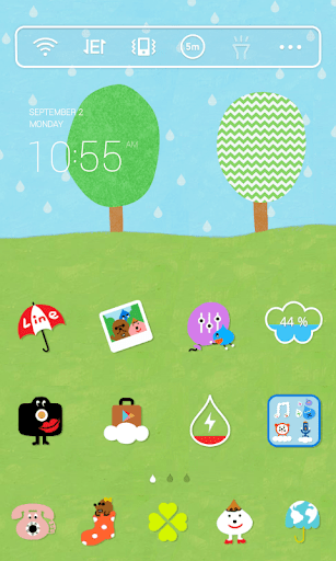 Summer Rain 2 Dodol Theme