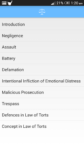 Basics of Law of Torts