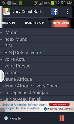 【免費音樂App】Ivory Coast Radio News-APP點子