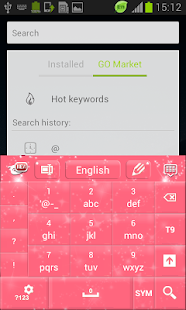 Pink Sparkle GO Keyboard - screenshot thumbnail