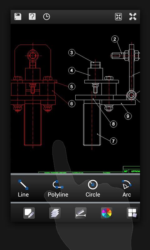 Android application CAD Viewer-DWG FastView Pro screenshort