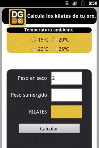 DensiGold Calculadora