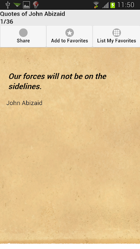 Quotes of John Abizaid