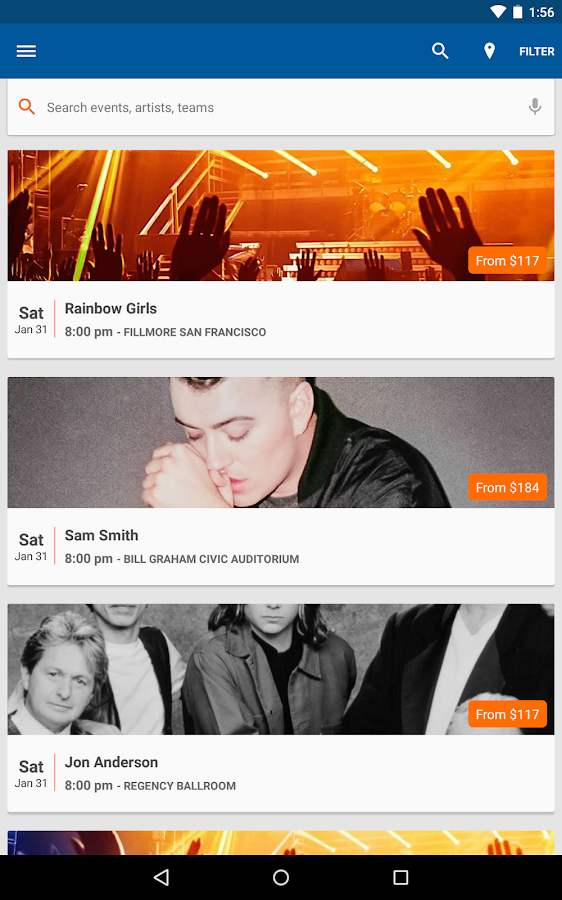 StubHub - Event tickets - Android Apps on Google Play