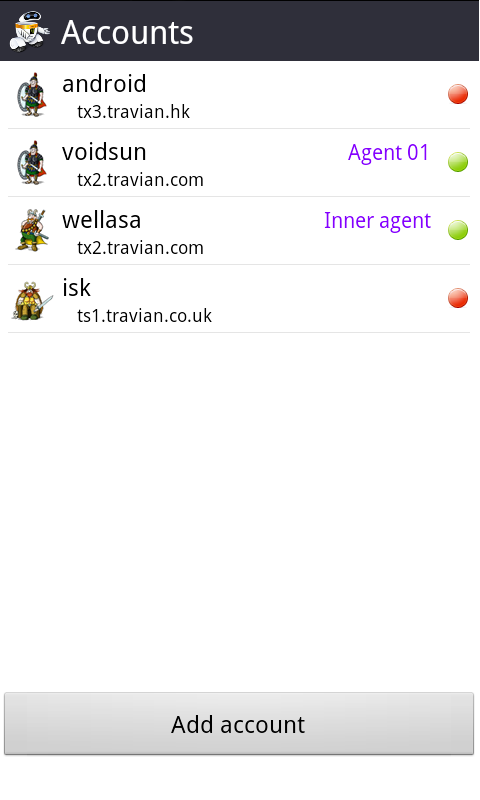 Android application Agent01 screenshort