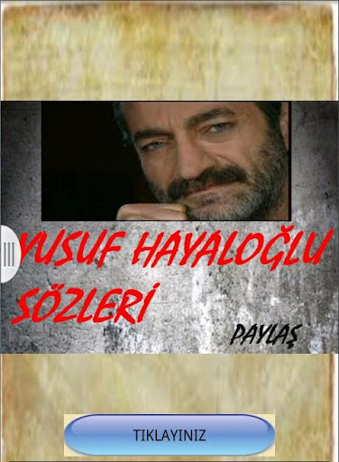 Yusuf Hayaloğlu Sözleri Paylaş