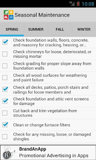 Seasonal Maintenance Checklist