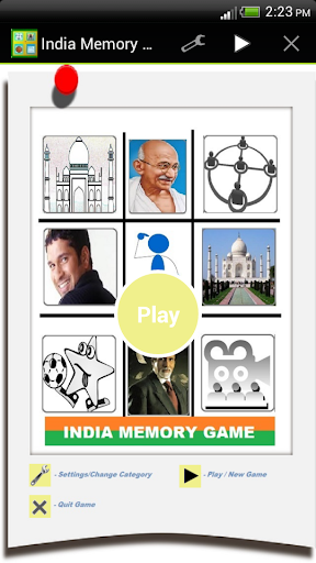 India Memory Game