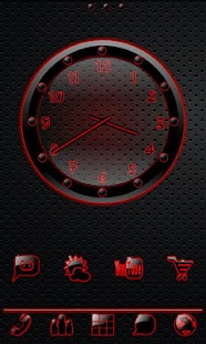 How to install Sleek Ebony Red Clock Widget lastet apk for pc