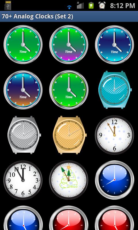 70+ Analog Clocks (Set 2) Screen 2