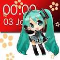 Miku Chibi Clock 2×4 (FREE) logo