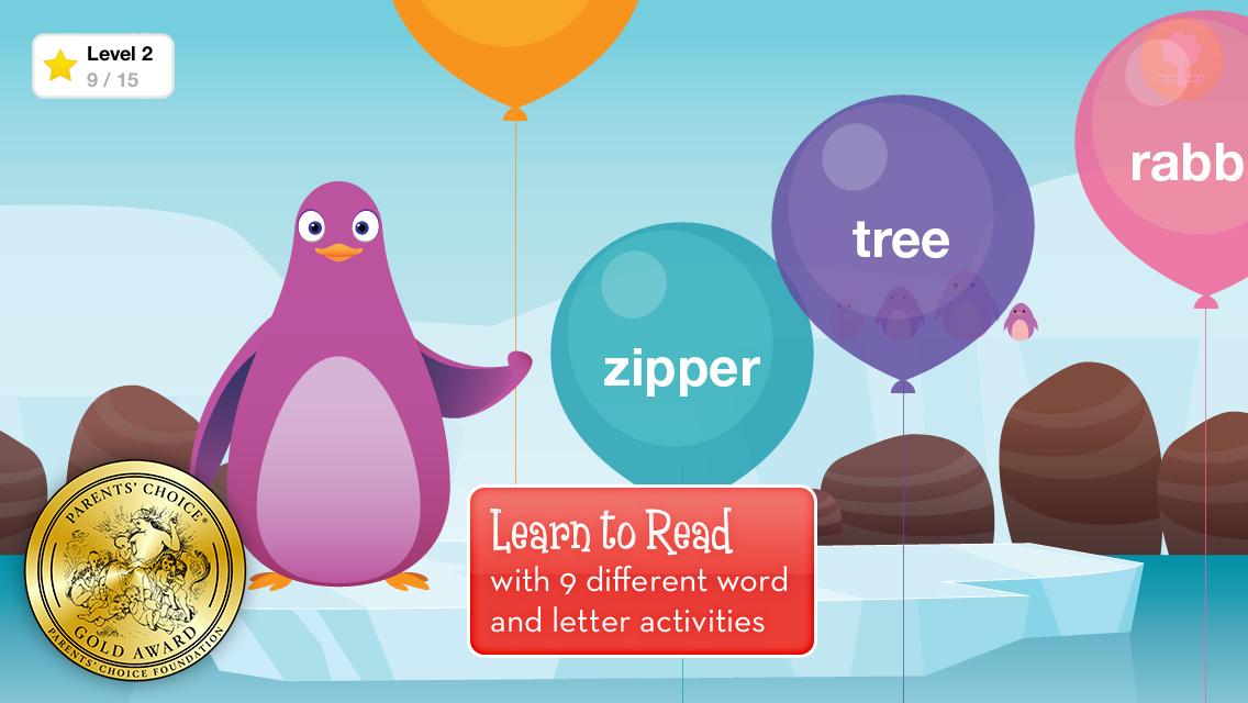 Android application Duck Duck Moose Reading screenshort