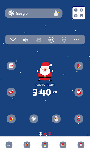 【免費個人化App】산타할아버지 패턴 도돌런처 테마-APP點子
