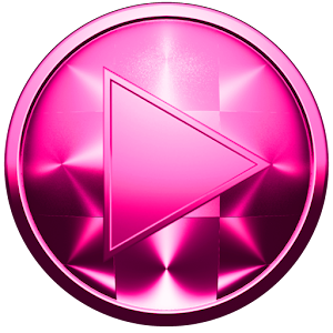 Poweramp Skin PINK BRUSHED logo