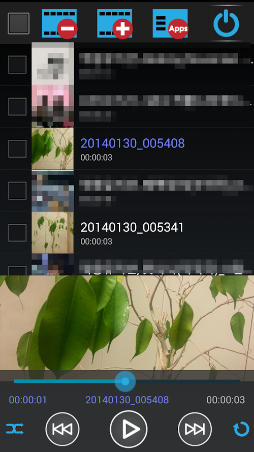 Android application Folder Video Player - PRO screenshort