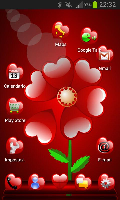 Valentine Next Launcher Theme - screenshot