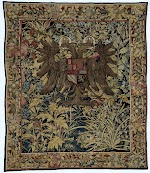 Wandtapijt met het wapen van keizer Karel V. Brussel, ca. 1540-1555