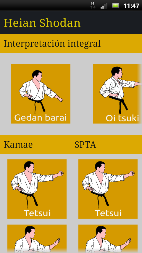 Android application Heian Shodan SBKI screenshort