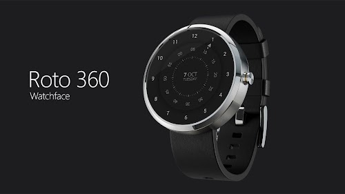 Android application Roto 360 Watch Face screenshort