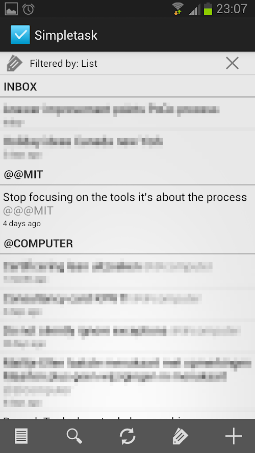 Android application Simpletask Donation Key screenshort