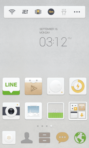 Neutral White Dodol Theme