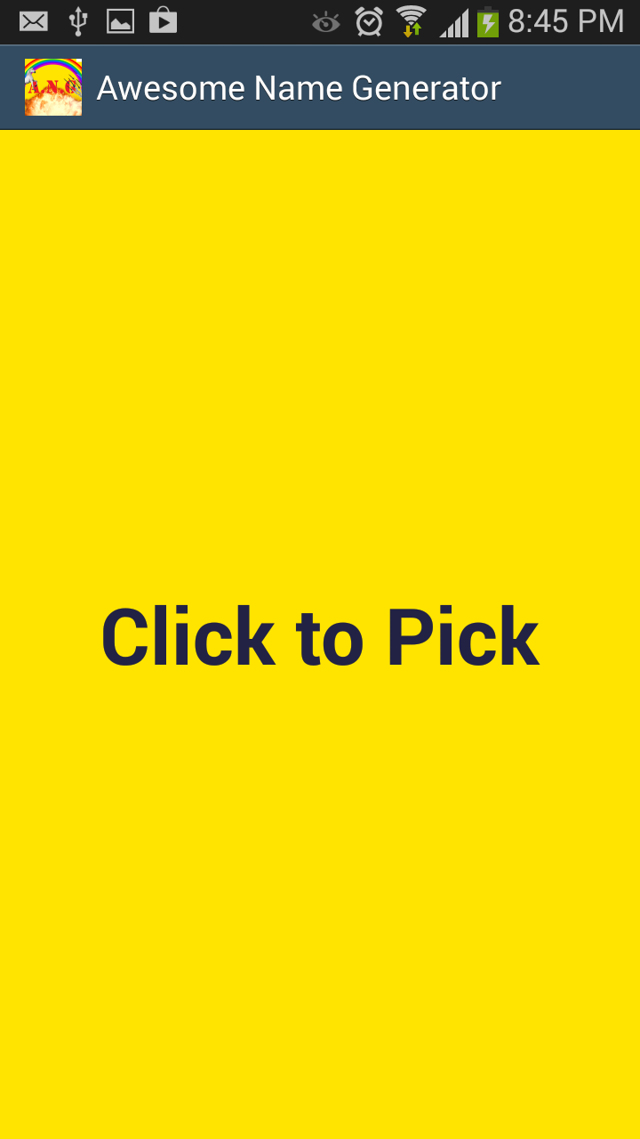 Awesome Name Generator Screen 1