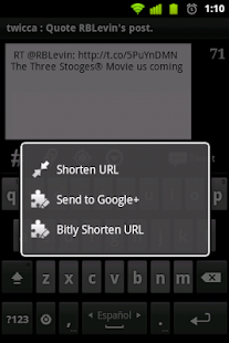 Bitly Plugin for Twicca Donate Screenshots 2