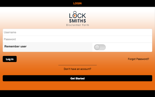 Locksmith Disclaimer Form Screenshots 2