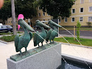 3 Pelikane Brunnen