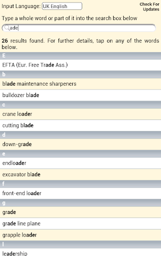 Forest Workers' Glossary