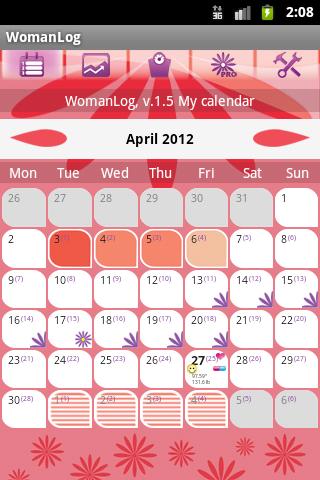 WomanLog Calendar Android