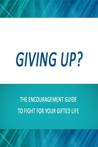 Giving Up