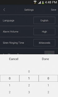 Q300 Alarm Screenshots 4