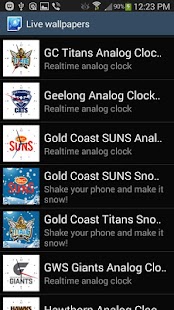 Gold Coast Titans Analog Clock Screenshots 4
