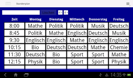 Timetable Screenshots 10