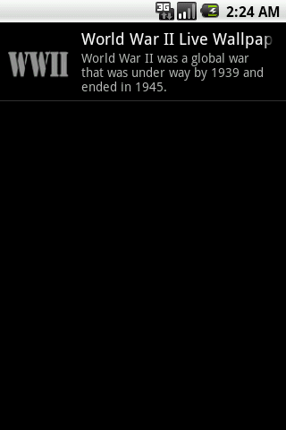 World War II Live Wallpaper