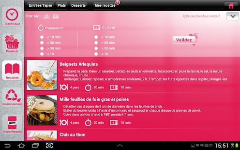 Recettes de cuisine LaConserve Screenshots 4